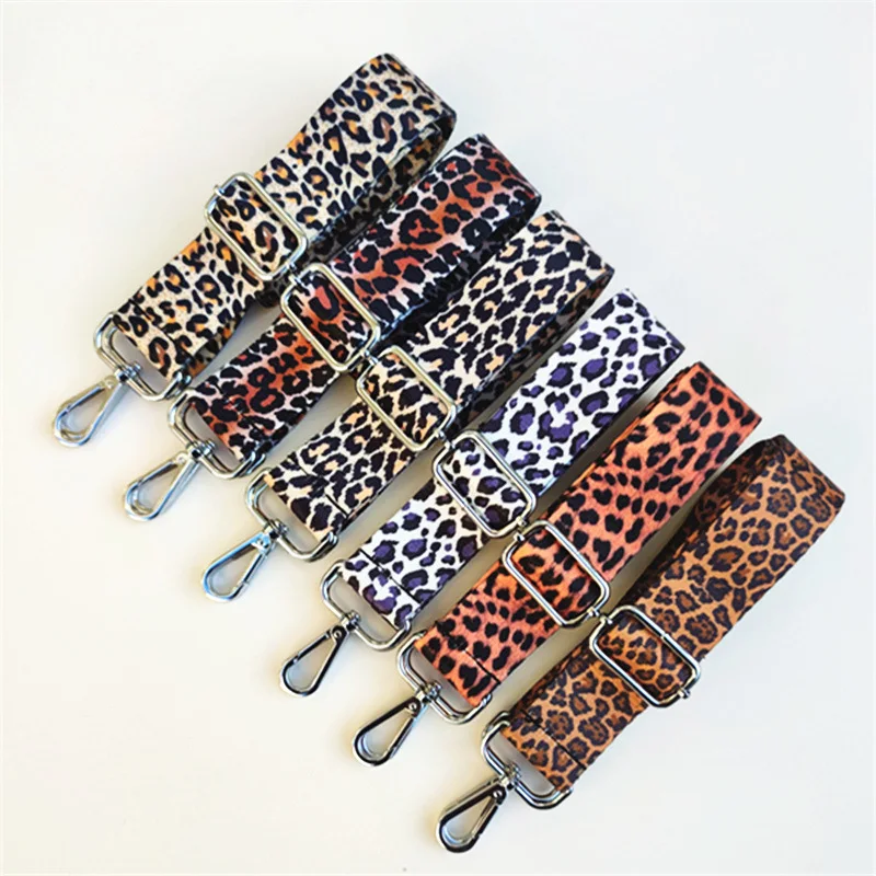 

Wholesale 3.8CM Width Bag Accessories Colorful Leopard Print Shoulder Strap Adjustable Bag Shoulder Strap