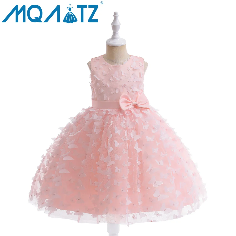 

MQATZ Flower Girl Dress Tulle White Flower Girl Dress For Girls Kids Party Wear Dresses