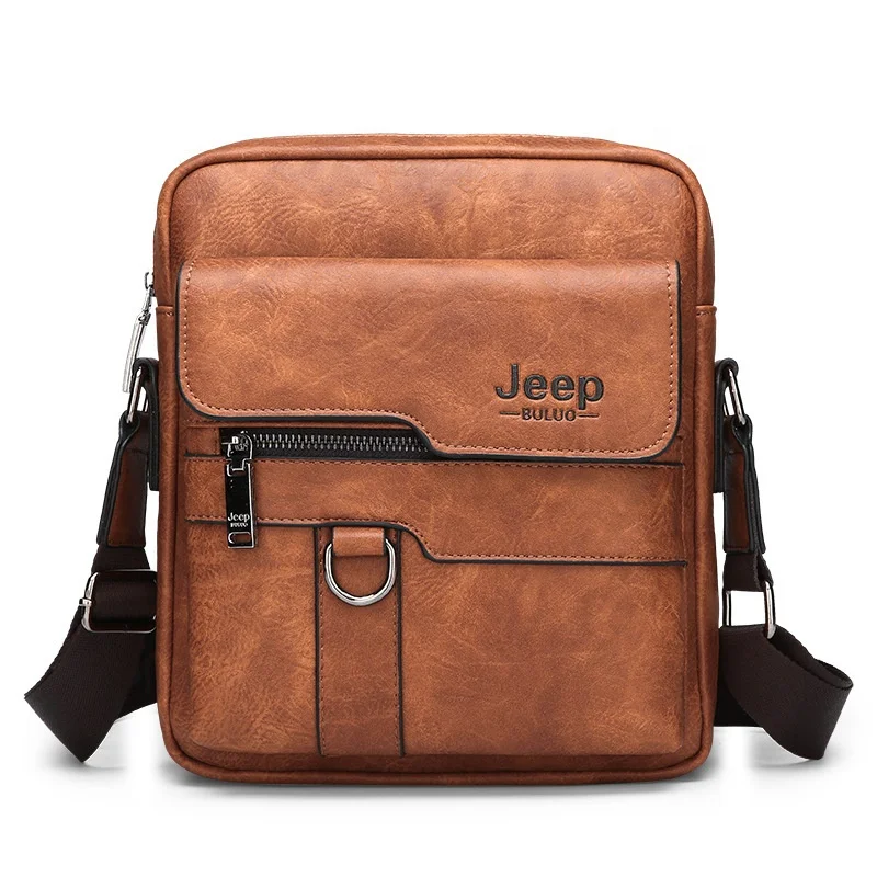 

Classic Fashion Crossbody Bag PU Leather Black Messenger Men Office bag Sling Bag