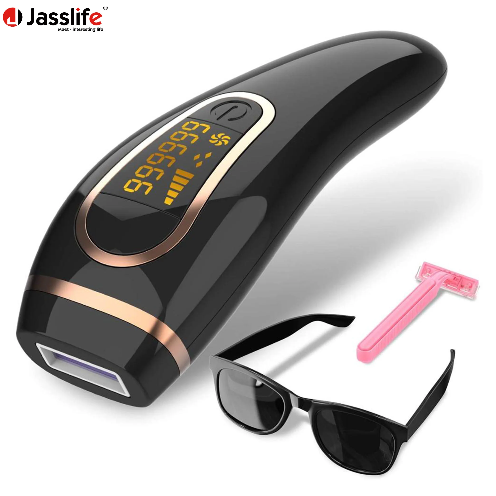 

2021 Best Sale Home Use Portable Hair Remover Handset Epilator Painless Laser Ipl Hair Removal Device, Black white