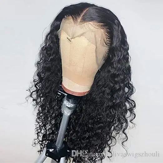 

High Quality Human Hair hd Lace Front Wig Pre Plucked Curly Deep Frontal Wig 150 Density Hot Selling Discount Price