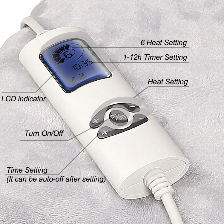 
CE/CB Approved 220V Electric Heated Overblanket Fast-heating Electric Blanket For House Use 