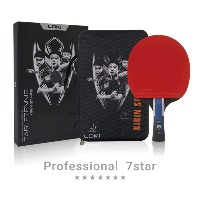 

Loki 7 Star Competition High control Professional Table Tennis Paddle Cheaper Customized Carbon Table Tennis Racket