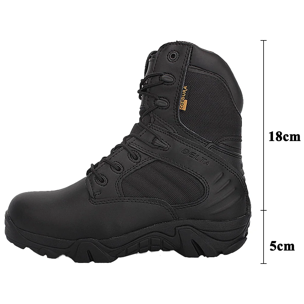 
2020 new function factory cheap price leather tactical military combat army ankle boots hiking shoes for men 