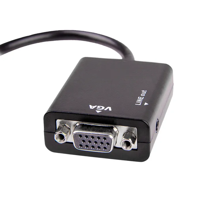The Cheapest MicroHDMI Male TO VGA Female + 3.5Audio Conversion Cable