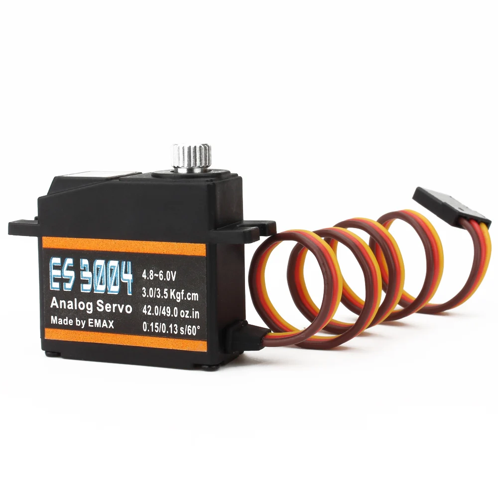 
EMAX ES3004 17g 3.5g 0.13sec 23T Metal Gear Analog Servo For RC Airplane (ES3104 Upgraded Version) for Arduino stem 