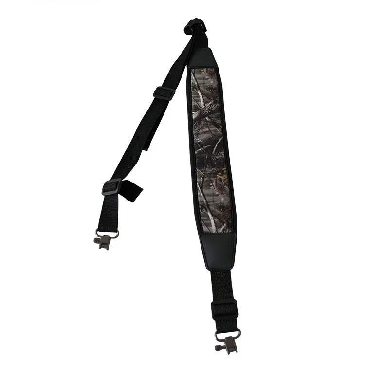 

Amazon Hot Selling Durable Adjustable Length Anti-slip Shoulder Padded Strap Two Point Rifle Gun Sling with Swivels, Camouflage