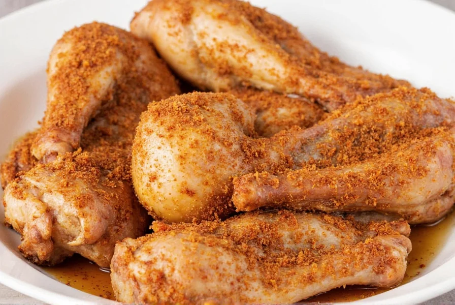 different poultry rub seasonings on counter