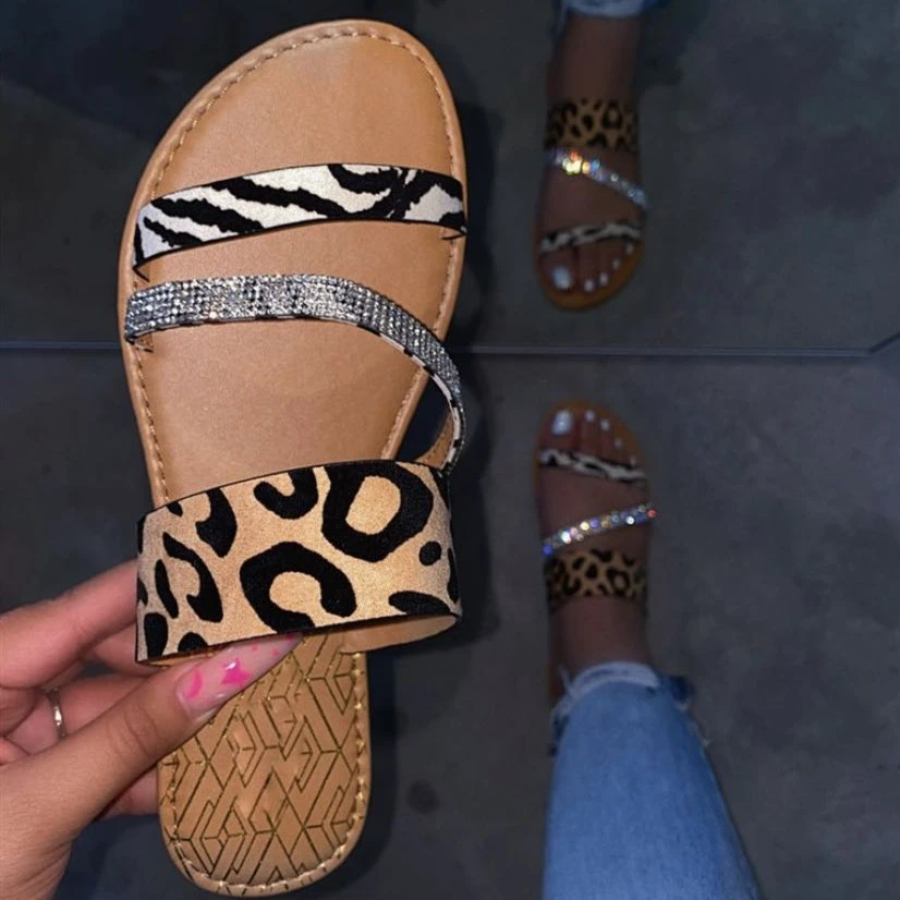 

2021 Hot Style Lady Women For New Styles Quality Leopard slippers LYH07