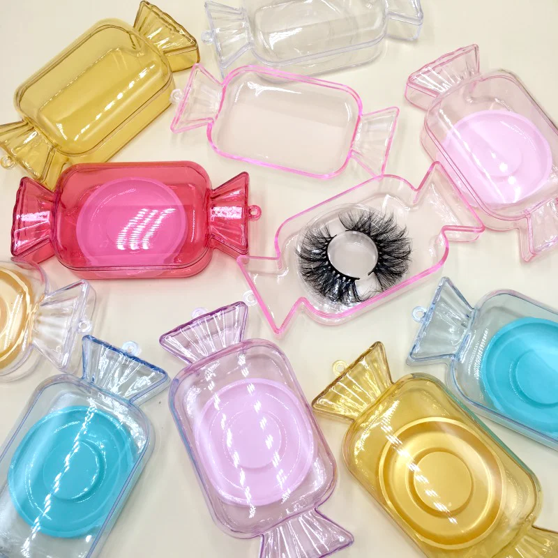 

candy package eyelash packaging box 3d mink eyelashes professional beauty custom packaging