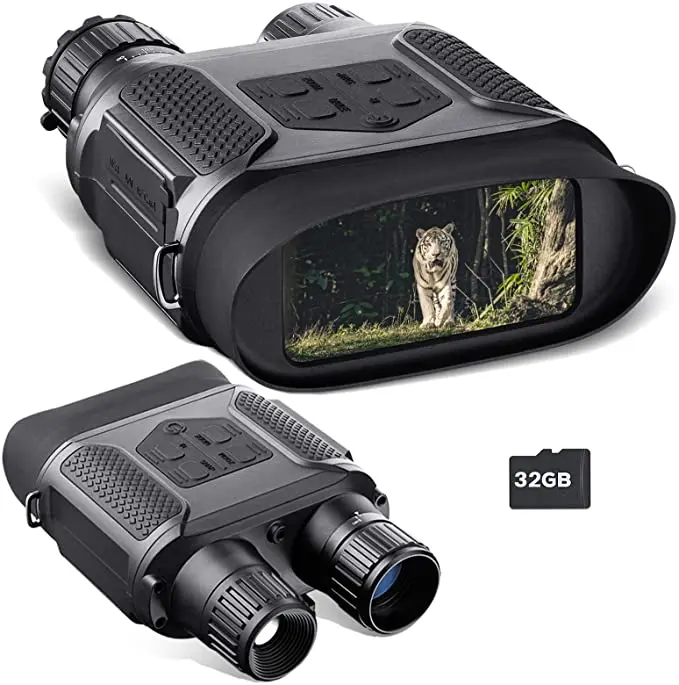 

Best Price Night Vision Long Range Digital Binocular Camera Thermal Binoculars for Hunting with IR lamp, Black