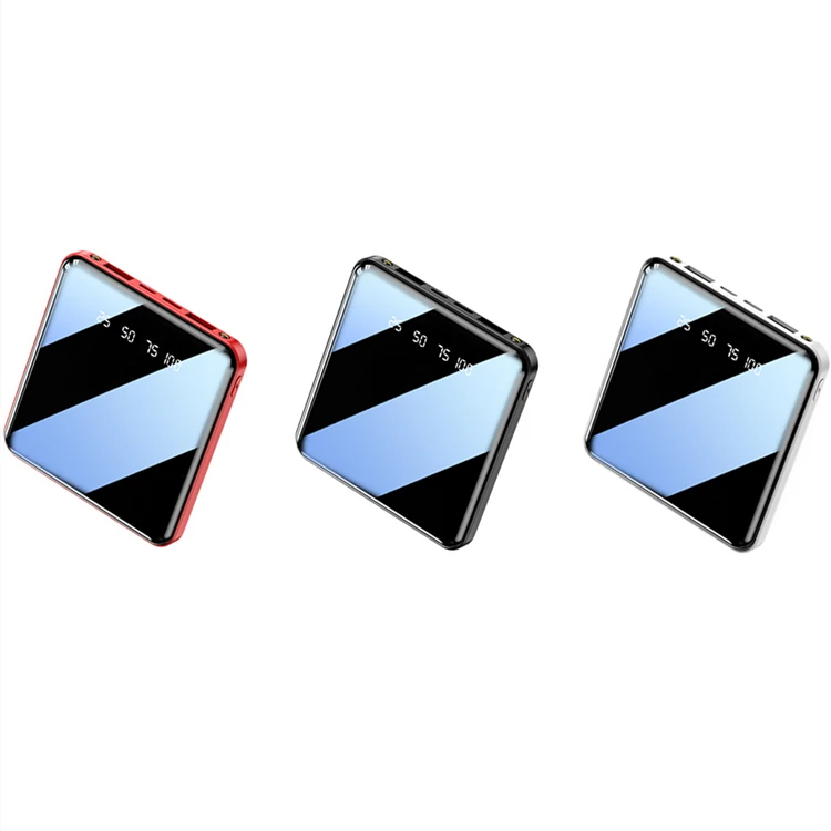 

Factory wholesale selling portable mini slim power bank 10000mah, Black/white/red