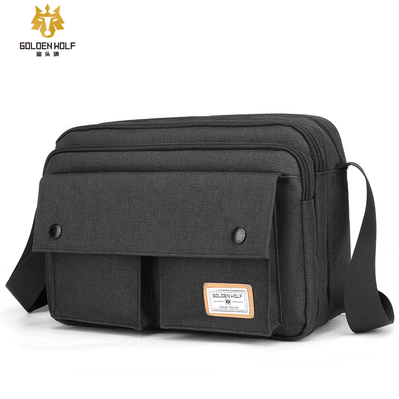 

Golden Wolf 2020 Trending New Arrival Crossbody Bag Men Lightweight Sling bag Leisure Travelling Outdoor Anti Theft Chest Bag