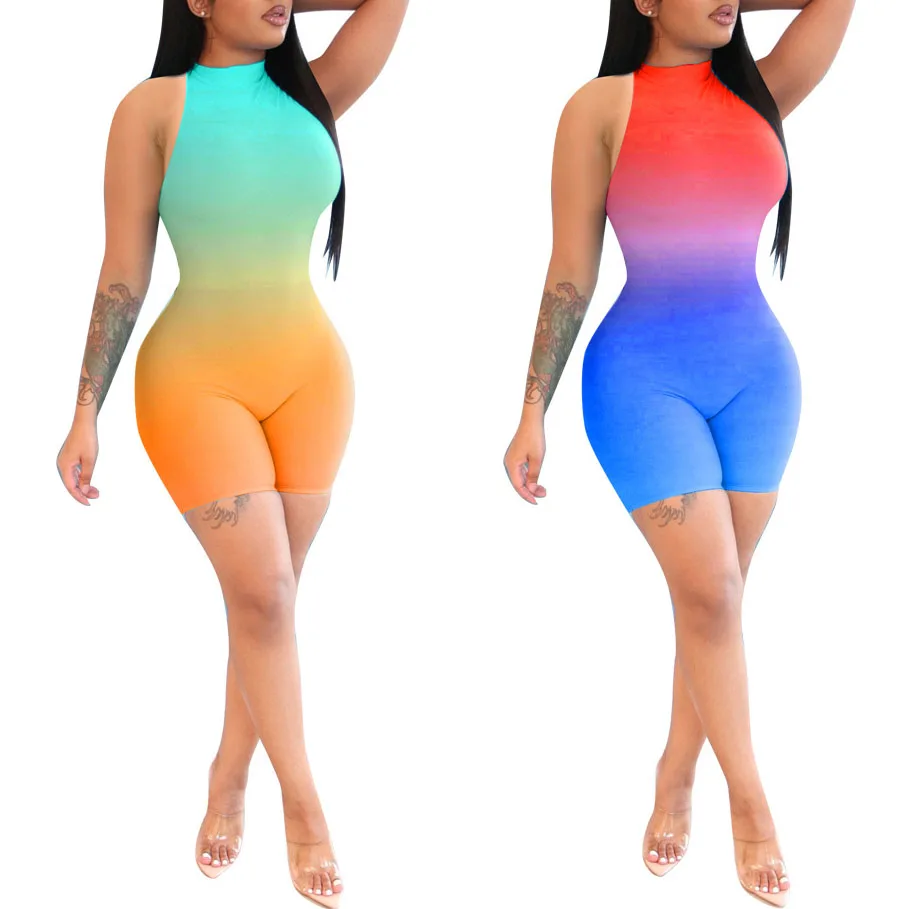 

FS1221D new arrivals Fashion women Halter neck Sleeveless Jumpsuits