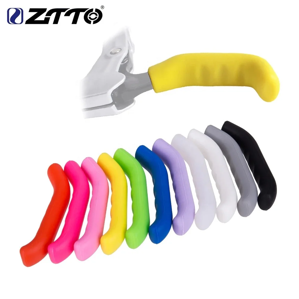 

ZTTO Silicone Gel Universal Type Brake Handle Lever Protection Cover Protector Sleeve for Mountain Road Bike Fixed Gear, Red blue white black