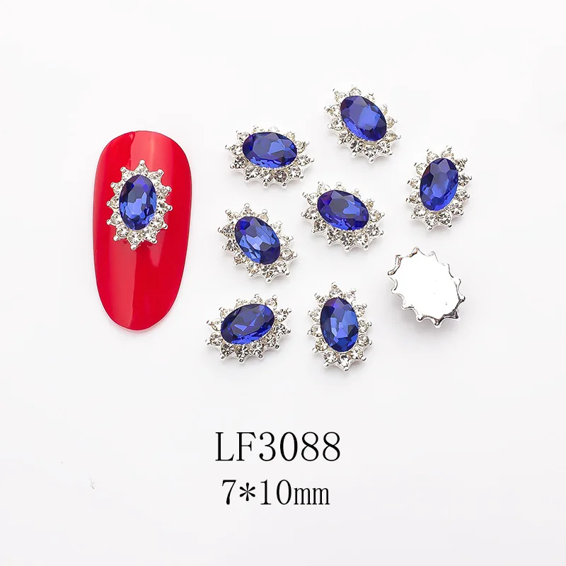 

NAR012 35 Styles Diamond Sun Shape acrylic nail kit Rhinestones Jewelry acrylic press on nails decoration kits