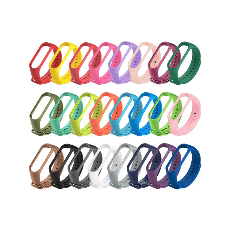 

Wrist Strap For xiao mi mi band 4 wriststrap Mi Band 3 Strap Bracelet Wristband Straps Replacement Colorful Silicone