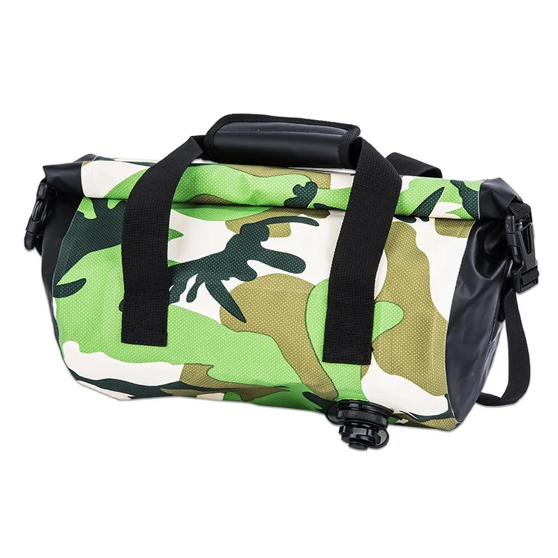 

Roll top 500D PVC tarpaulin waterproof duffle bag dry out door travelling use