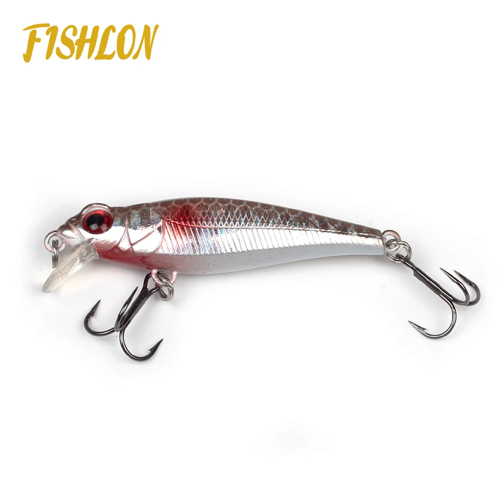 

50mm 3g 3d eyes wholesale plastic hard fishing tackle lures, 6 colors