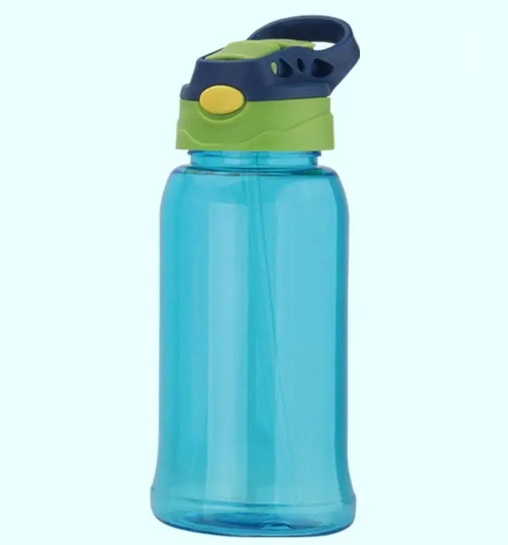 

bpa free 700ml reusable outdoor travel children plastic water bottle with straw portable sport bottles shaker tumbler bounce lid, Customized color acceptable