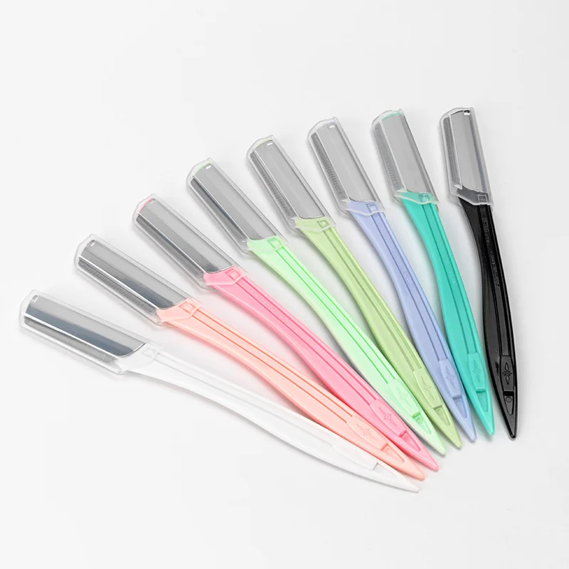 

Matgicol customized ABS plastic women eyebrow razor with aluminum head