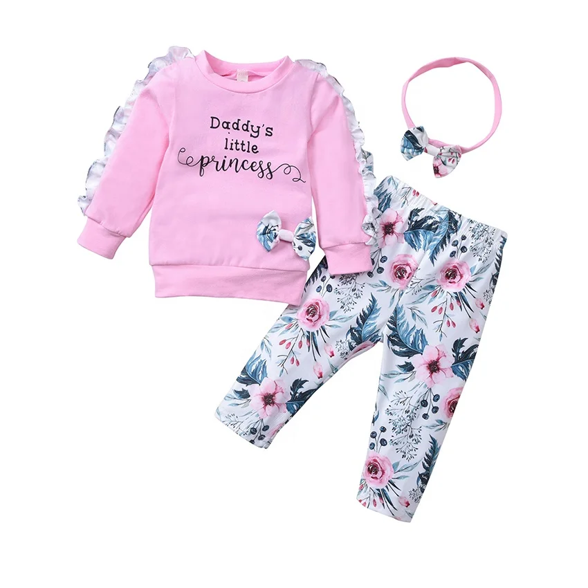 

Hot Pink Romper Baby Girls Autumn Girls Clothing suits Cotton Baby Outfits