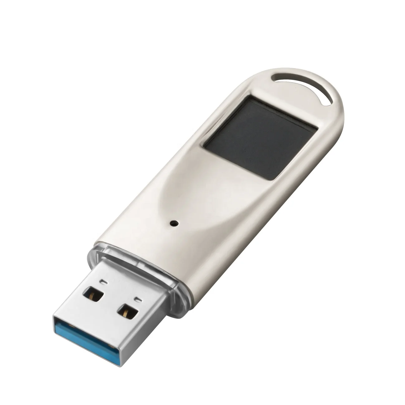 

Business USB Stick U Disk Confidential File Date Storage Fingerprinting USB Flash Drives usb fingerprint, Silver/grey