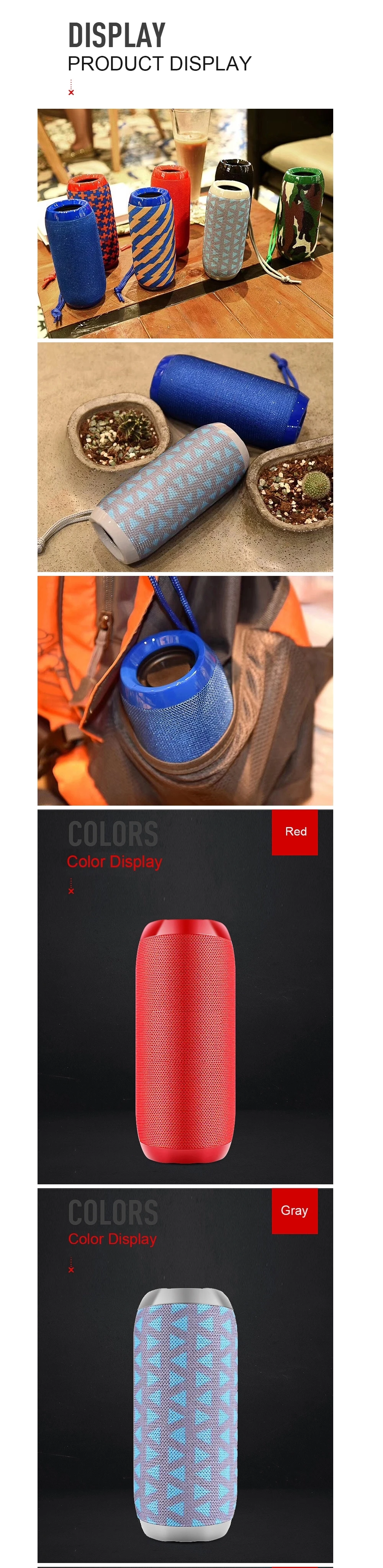 Factory directly sales TG117 USB Player Waterproof Bluetooths Speaker Super Bass - ANKUX.COM