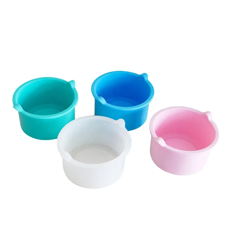 

2021 Hot Sale Amazon Product Colorful 500ml Silicone Pot for wax heater machine to use, Pink ,blue, yellow...etc