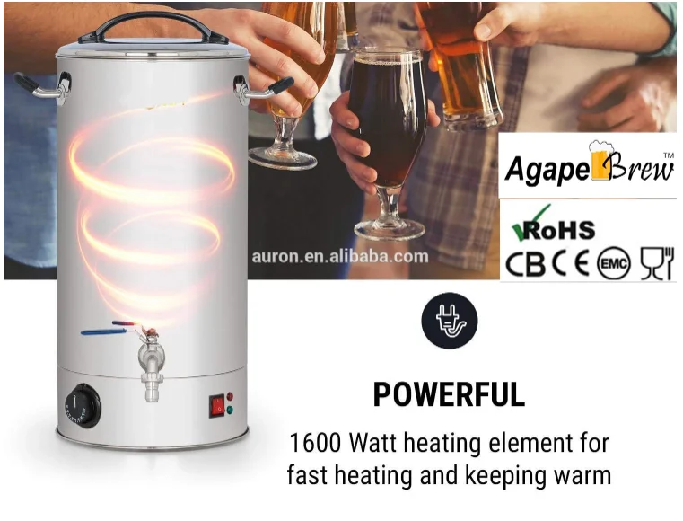 20L High Quality Stainless Steel Dispenser Drinks Homebrew Sparging Water Boiler Sparger