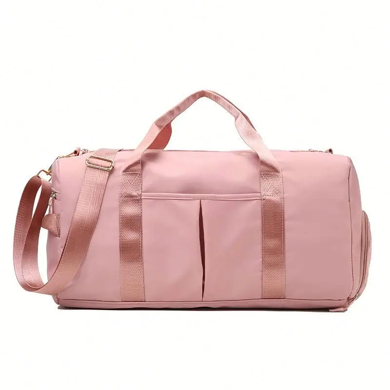 

Wholesale Fashion Plain Sports Gym Duffel Bag Waterproof Dry Wet Travel Overnight Bags for Women Girls