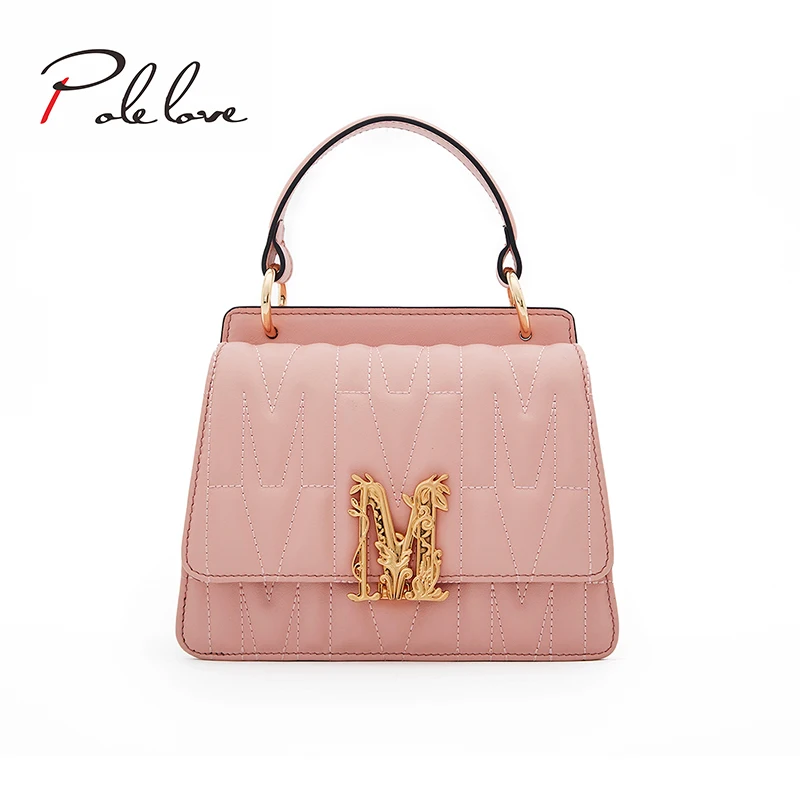 

pink fashion trend classic double compartment bag new style women handbags shoulder bags