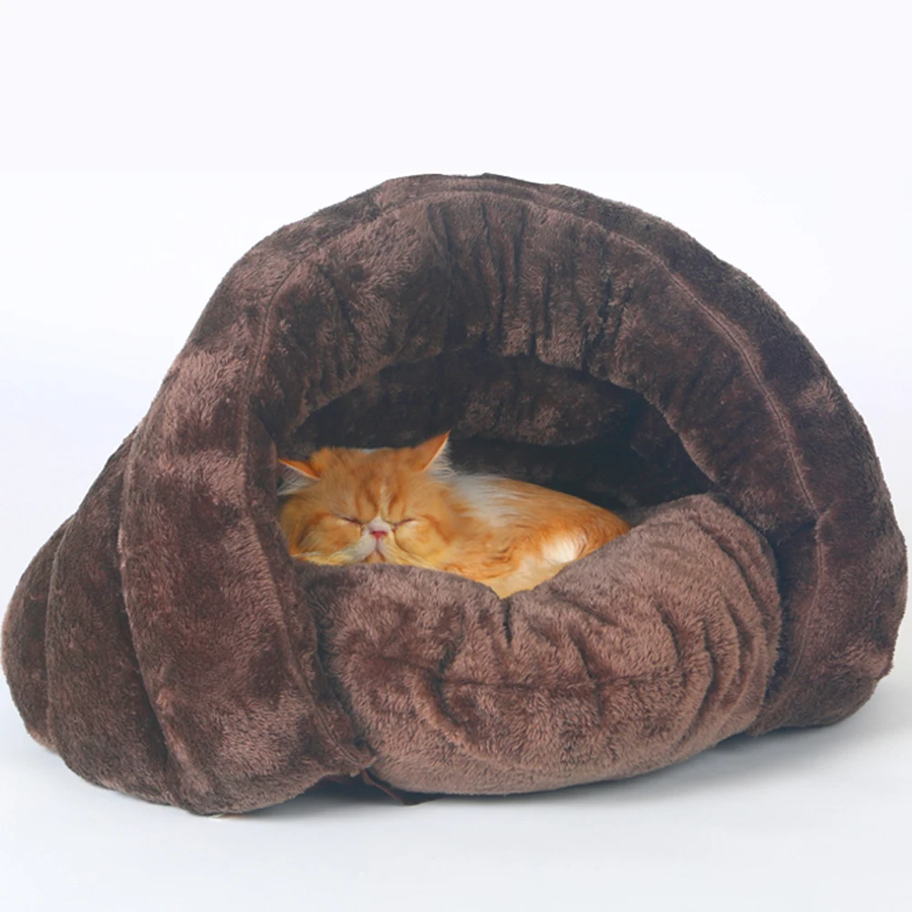 

Pet bed for Cats Dogs Soft Nest Kennel Bed Cave House Sleeping Bag Mat Pad Tent Pet Beds