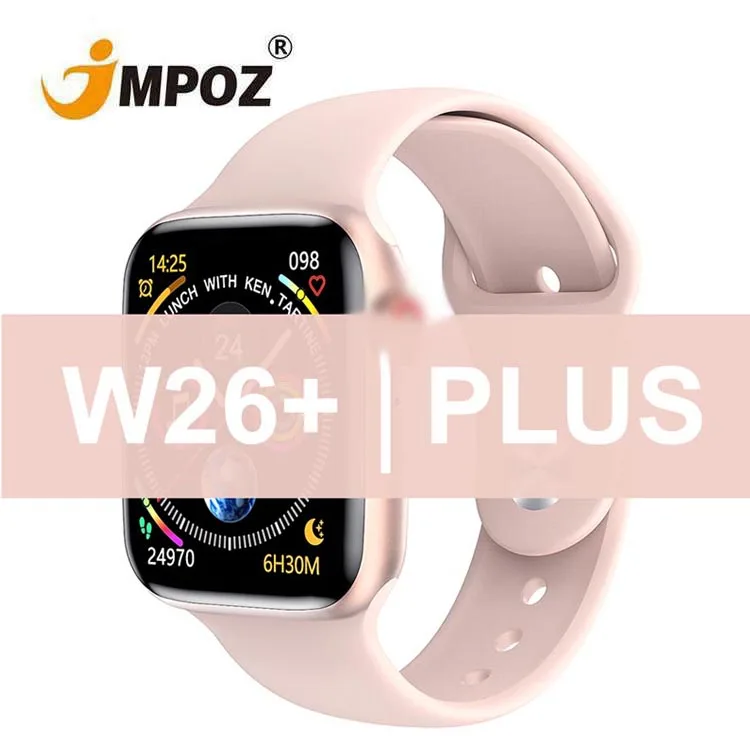 

2021 Smart watch W26 Most Popular Smart Wrist Band Bracelet W26plus Series 5 6 W26 pro plus Smart Watch T500 W26+ smartwatch