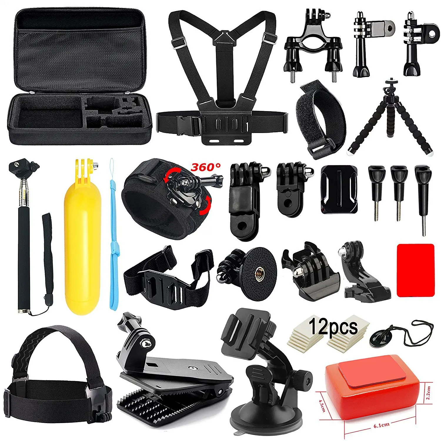 

Multifunction 50-in-1 Go Pro Action Sports Camara Accessories Set Kit Go Pro For Gopro Hero Camera 6 7 8 9 10 Yi Xiaomi, Multi colors/as the picture shows