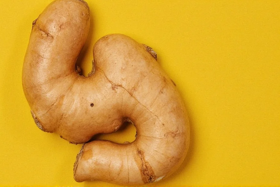 Traditional ginger root displayed alongside cultural symbols from Asia and Africa showing its historical significance
