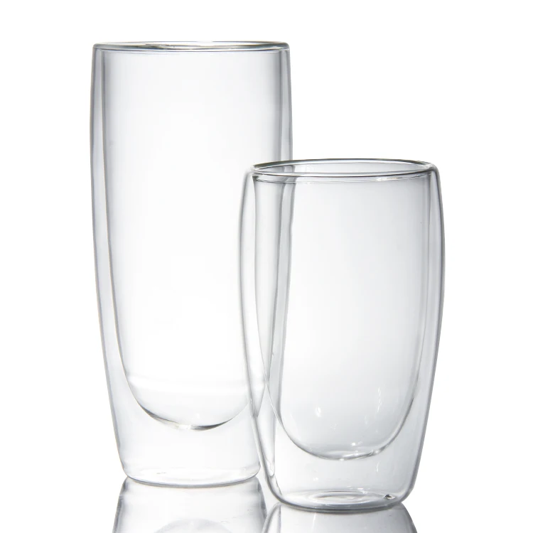 

80Ml Double Wall Glass Coffee Cup Glass Double Wall Tea Cup