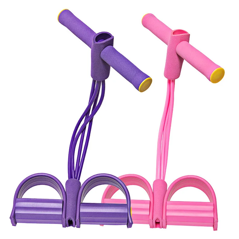 

Home Exercise Latex foot pedal resistance band, Pink/blue