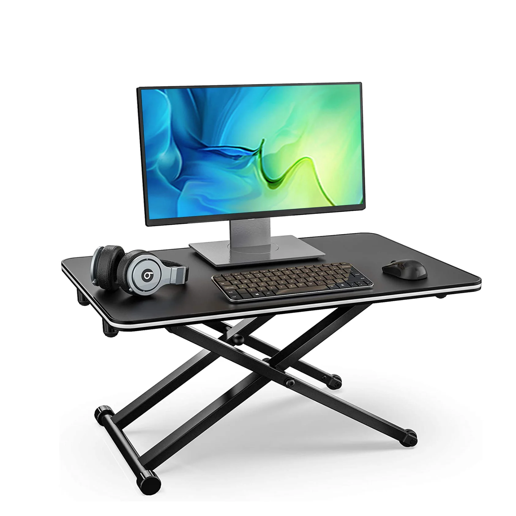 Office Gaming Height Adjustable Corner Desk Standing Computer Sit Stand Desk