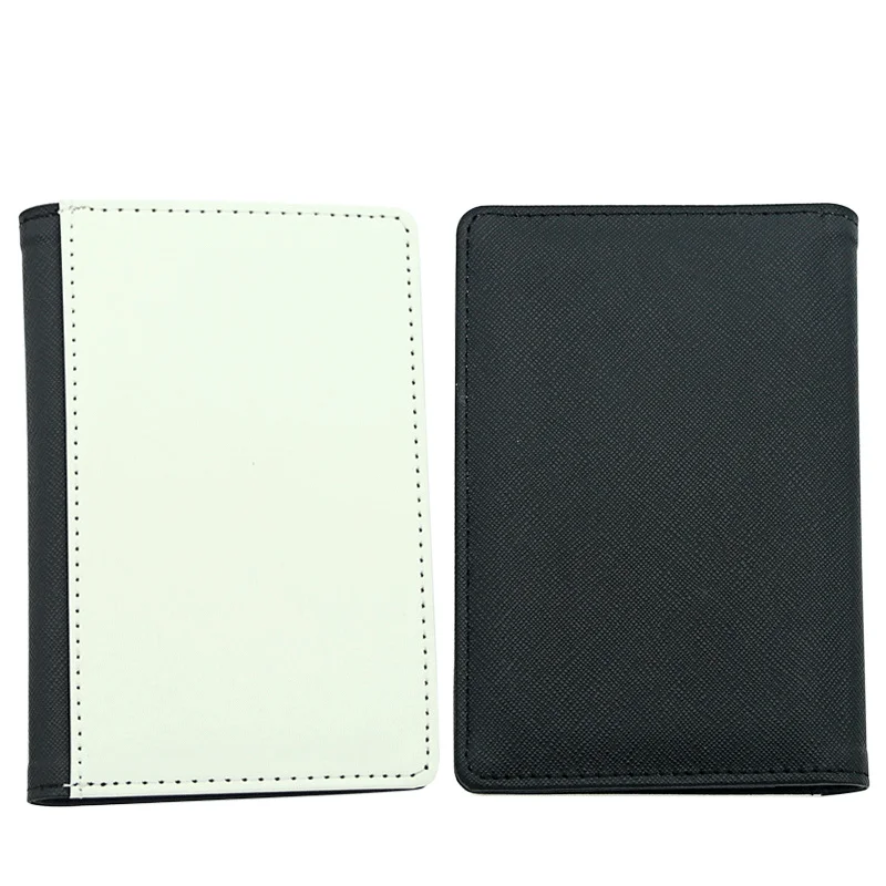 

New products 2021 personalized sublimation blank leather passport holder, White
