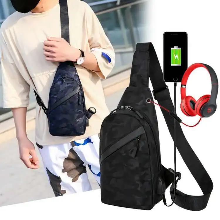 

Sinosun 2021 Crossbody Bags Camouflage Zipper Open Men Bag Shoulder Sling Waterproof Shoulder Bag, As pictures or customized