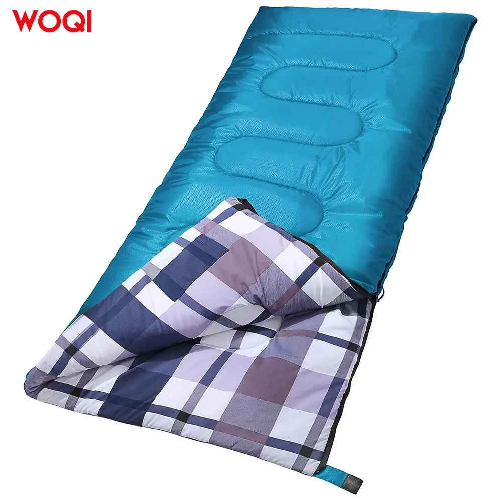 WOQI Wholesale Season 3 Waterproof and Breathable Outdoor Cotton Polyester Adult and Youth Camping Sleeping Bag