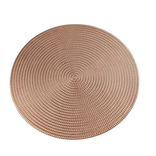 

Noble luxury hollow out eco friendly placemat PVC dinner table mat for restaurant, Gold/silveryrose gold/bronze