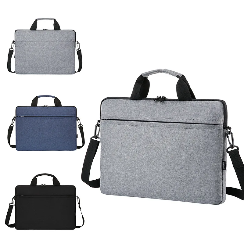 

Grey Men 14 15.6 Inch Slim Original New 2020 Tote Women Waterproof Laptop Cover Bags, Customized color