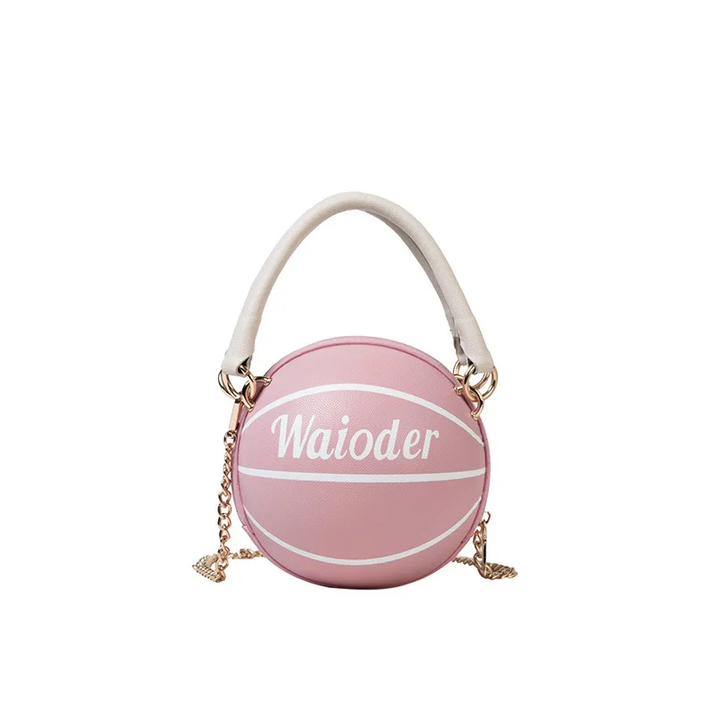 

XP1013 2020 Fashion Trendy Ladies Small Round Bags Women Basketball Handbags