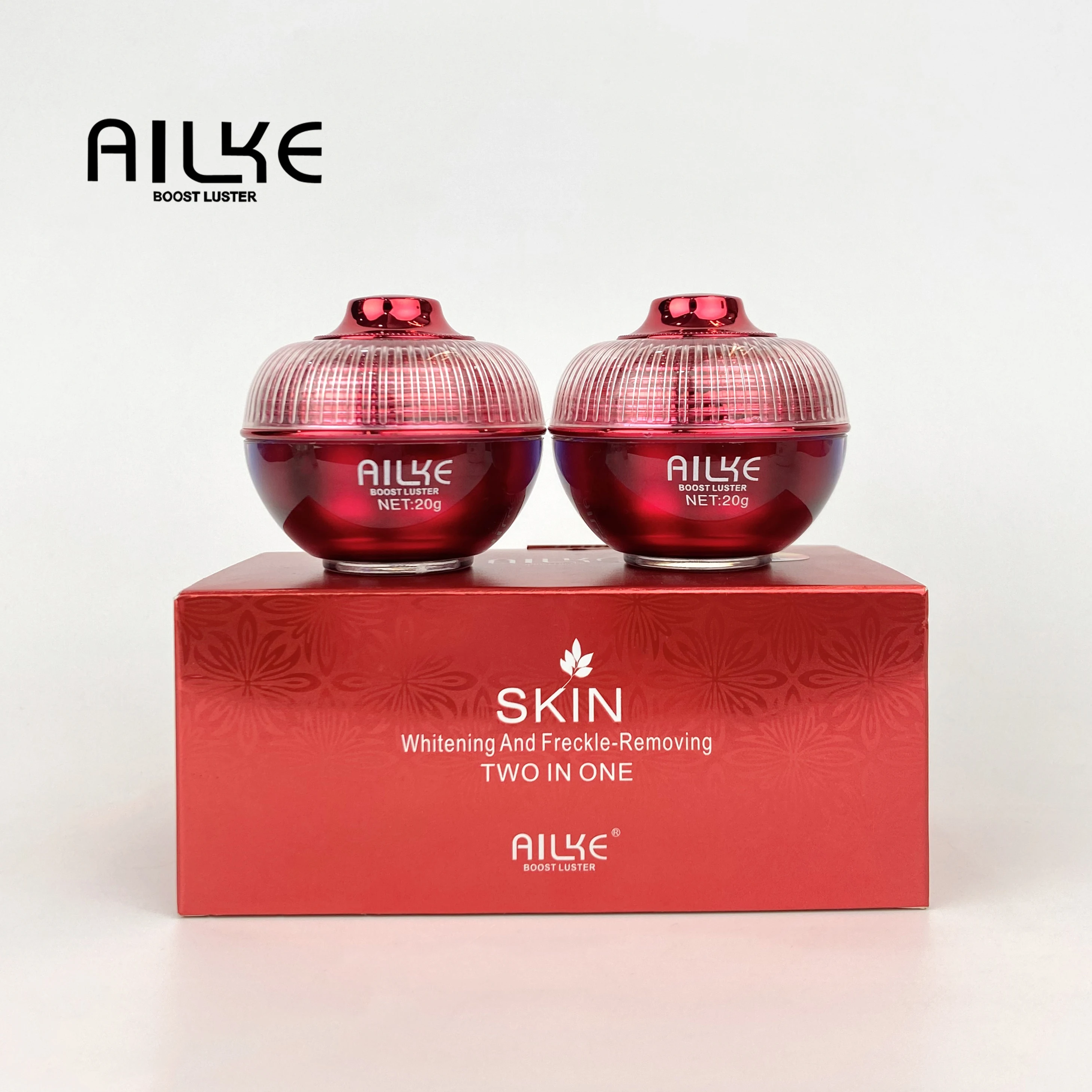 

Ailke 2 in 1 set 7 Days Black Spots and Freckle Removal Glowing Look Face Whitening Cream Day Night Cream, Day cream:white/night cream:yellow