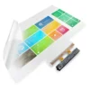 Capacitive touch foil screen thru-glass touch, hologram display