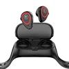 2-In-1 TWS Earbuds BT Headset Smart Watch Fitness Tracker True Wireless Headphones M1Waterproof Smart Bracelet Wrist Band