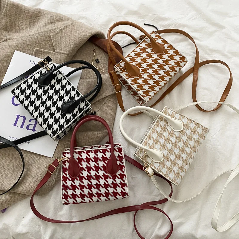 

Fall and winter fashion crossbody handbags for ladies new arrivals trendy plaid purse diagonal shoulder bag stylish women purses