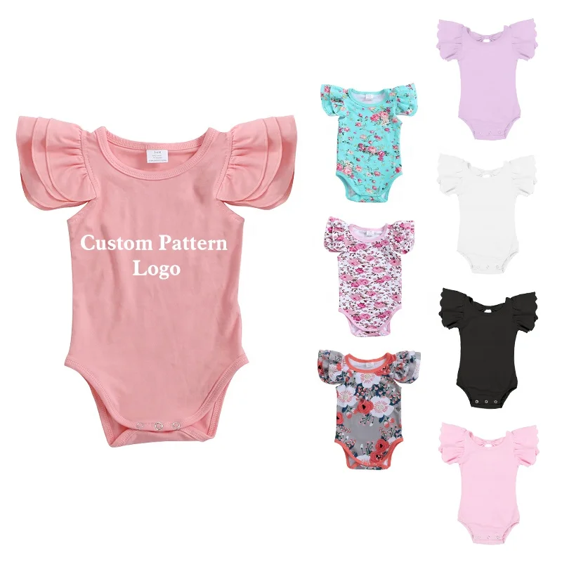 

Factory Price Infant Outfit Boutique Double Sided Stretch Cloth Jumpsuit Newborn Baby Oneise Girl Romper